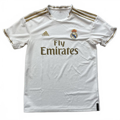Adidas Real Madrid 2019/20 White & Gold Football T-Shirt [COPY]