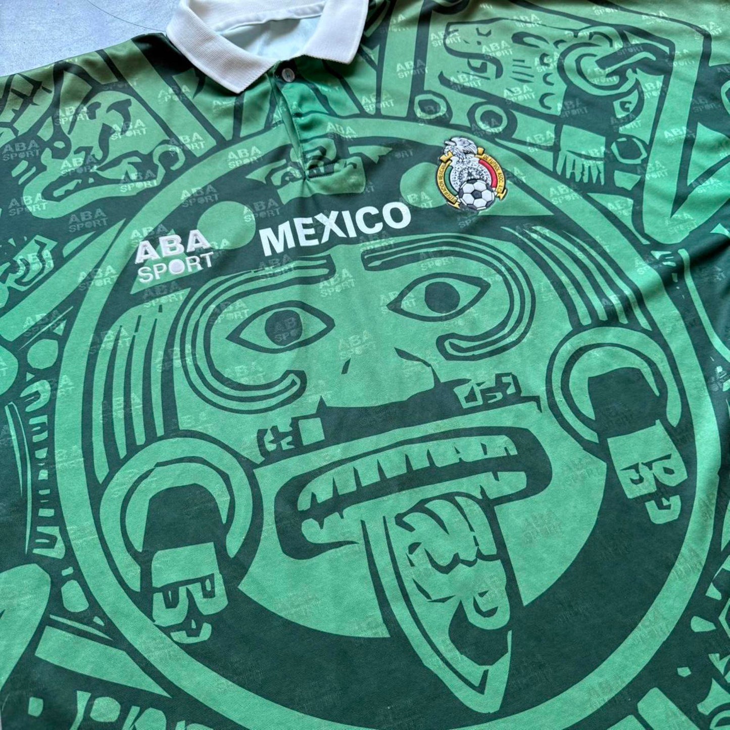 ABA SPORT Mexico 1997 National Home Soccer Futbol Jersey [COPY]