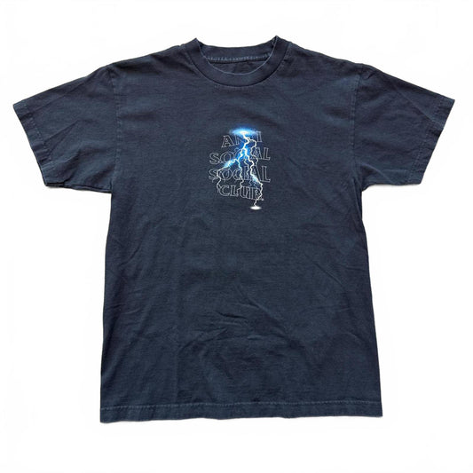 Anti Social Social Club Blue Lightning Bolt Thunder T-Shirt [COPY]