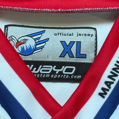 OWAYO 2012-2013 Alder Mannheim Away German #7 Hockey Jersey  [COPY]