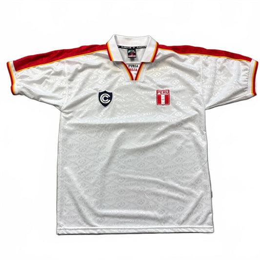 Peru 1990s Retro Football Jersey Futbol Jersey "Furia Roja"  [COPY]