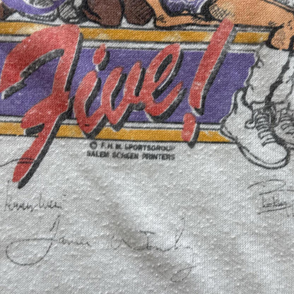 Salem "The Drive For Five!" NBA Official 1988 Lakers T-Shirt [COPY]