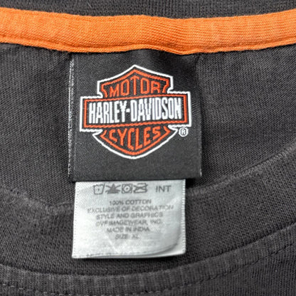 Harley Davidson Brown Distressed Florida Y2k T-Shirt [COPY]