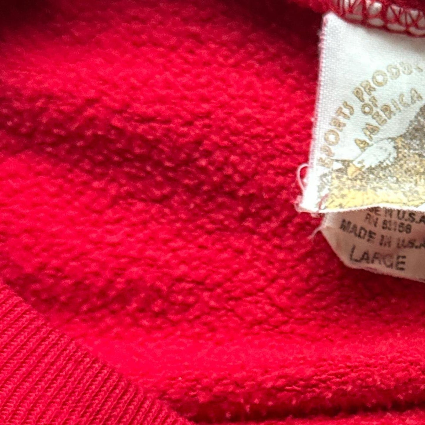 University Of Alabama Red Crewneck With Embroidered Logo 90s [COPY]