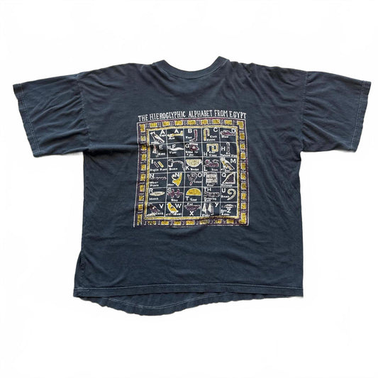 Made In Egypt Distressed Faded Egyptian Alphabet 90s T-Shirt [COPY]