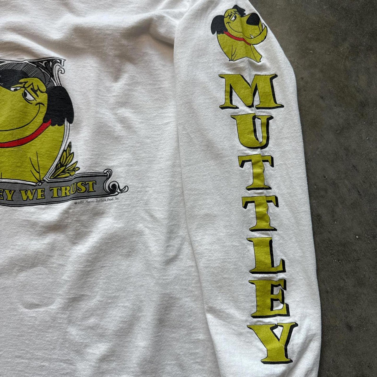 In Muttley We Trust Vintage Cartoon 1991 Long Sleeve T-Shirt [COPY]