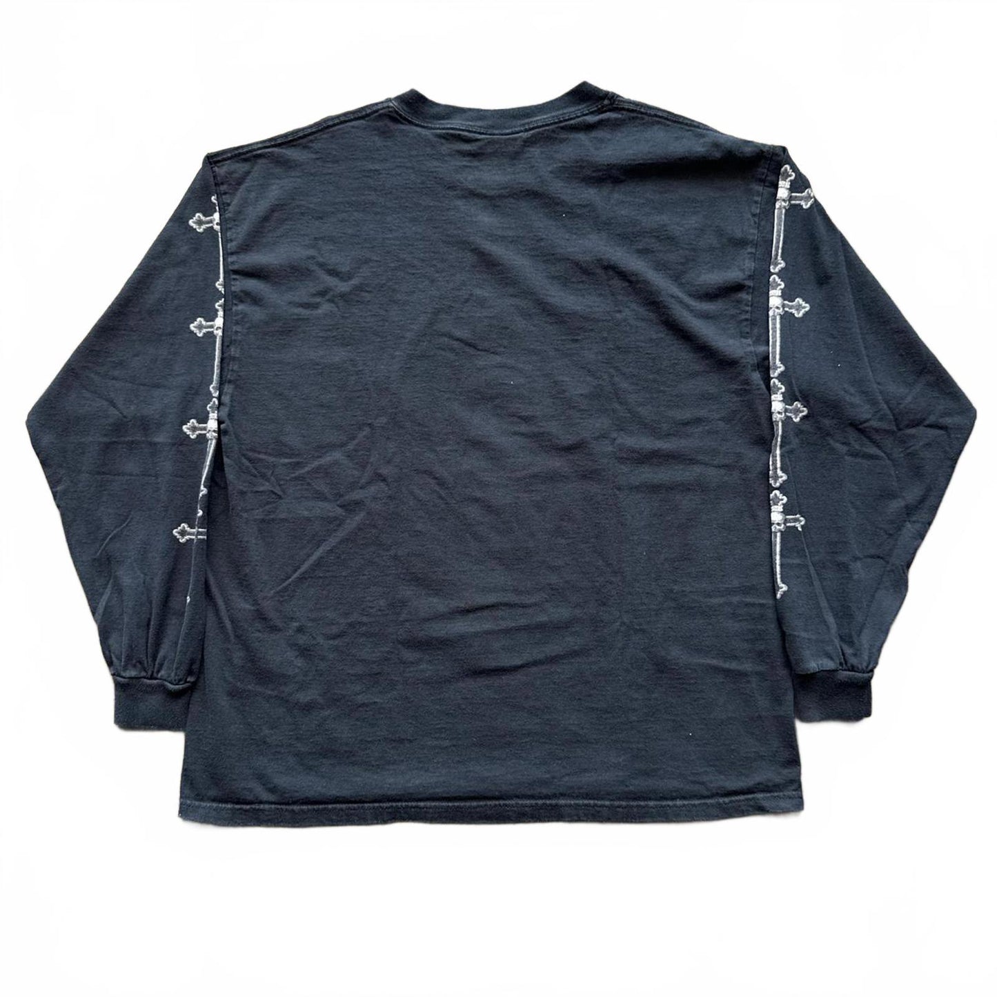Black Label Society Faded Long Sleeve Skull Crosses T-Shirt  [COPY]
