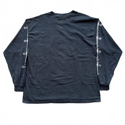 Black Label Society Faded Long Sleeve Skull Crosses T-Shirt  [COPY]
