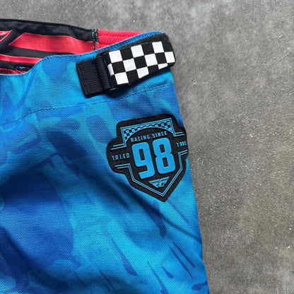 Blue and red MX dirt bike pants #motocross Fly Racing  [COPY]
