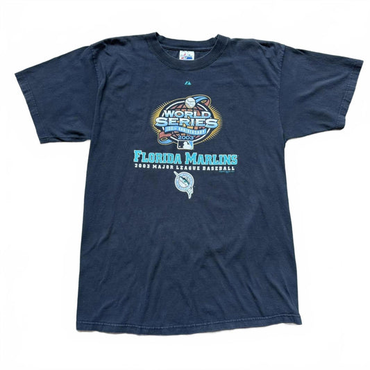Majestic 2003 MLB Florida Marlins World Series Y2K T-shirt  [COPY]