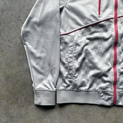 Zip Up Y2K Checkers Miami Heat Full Zip Up Metalic Jacket [COPY]
