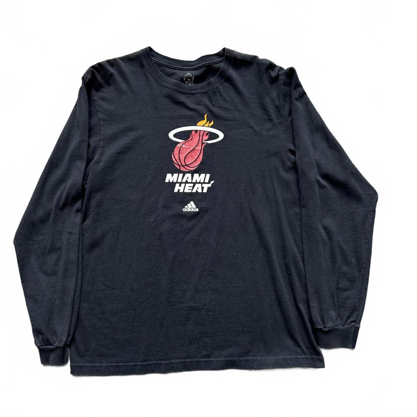 Miami Heat Adidas Black Long Sleeve T-Shirt  [COPY]