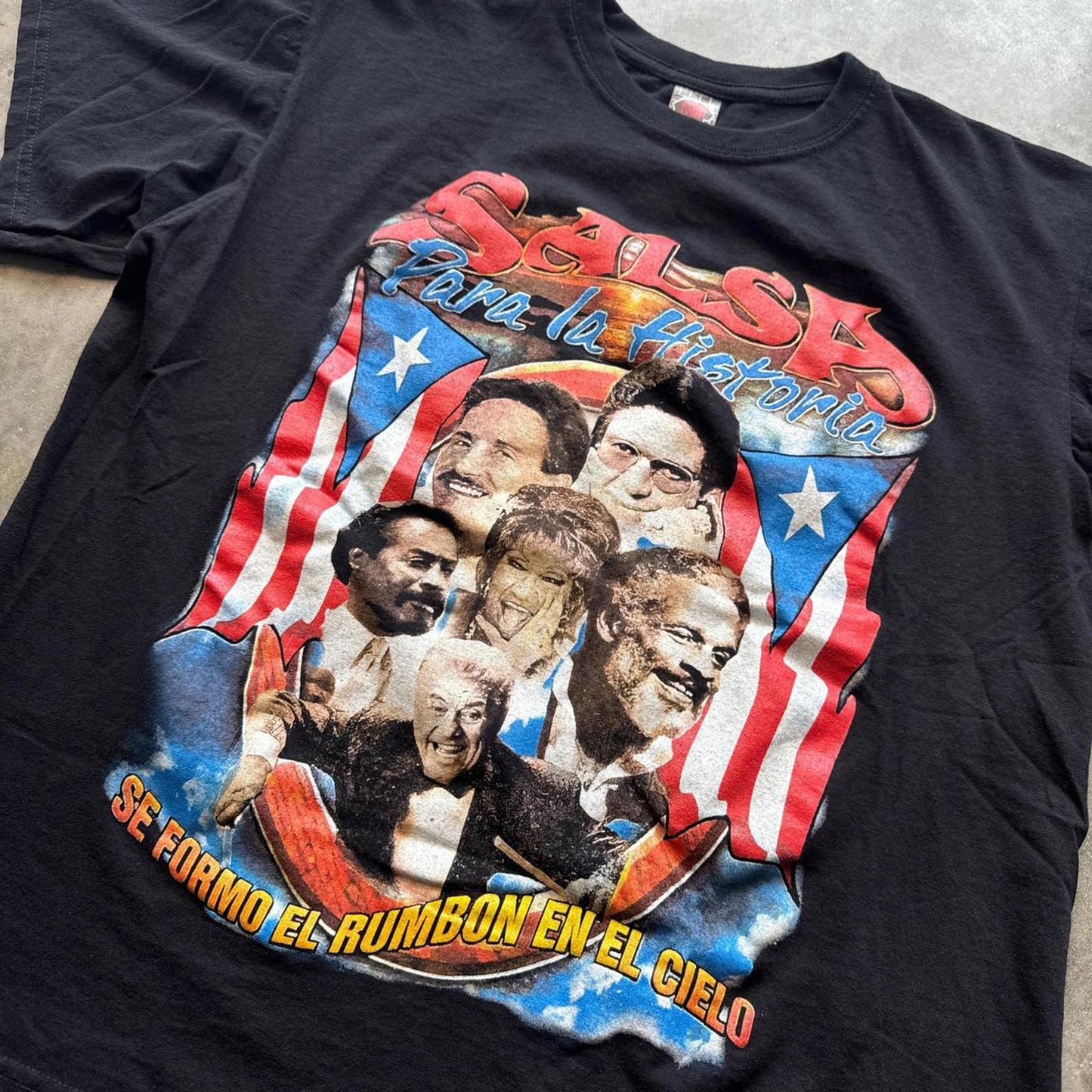 Salsa Latin Music "Salsa Para La Historia" Rap T-Shirt Style [COPY]