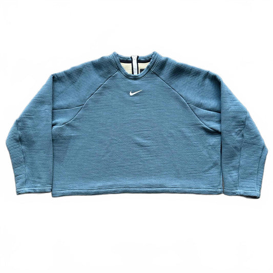 Nike Crop Top Crewneck Sweatshirt Embroidered Swoosh  [COPY]