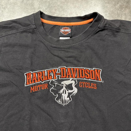 Harley Davidson Brown Distressed Florida Y2k T-Shirt [COPY]