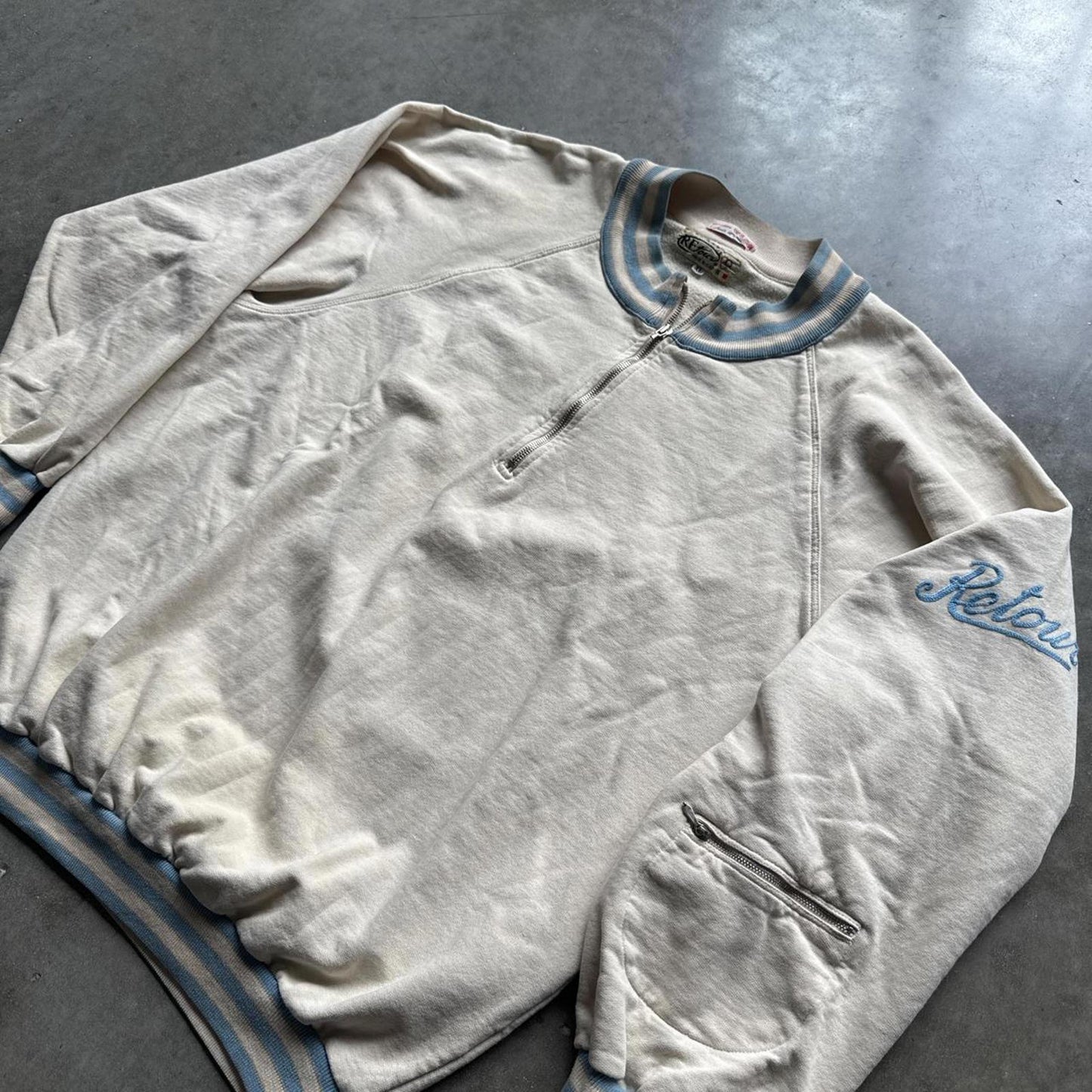 Italian Retour 90’s Vintage 1/4 Zip Up Sweater Sleeve Pocket [COPY]