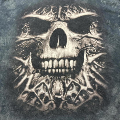 Big Skull Bone Face Dead Horror Tie Dye Y2k T-Shirt [COPY]