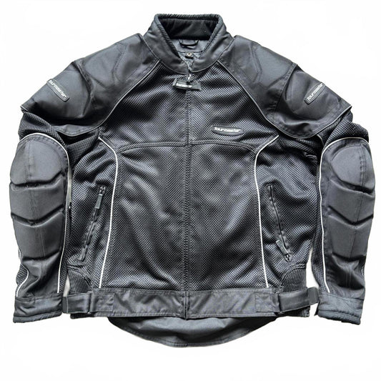 Opium Black Tactical Biker Mesh Jacket With Secret Pockets [COPY]