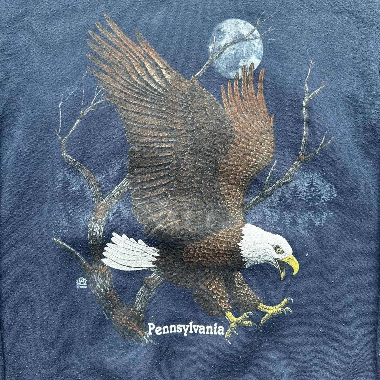 Tultex 1990 Nature Crewneck With Eagle Crewneck Sweatshirt [COPY]