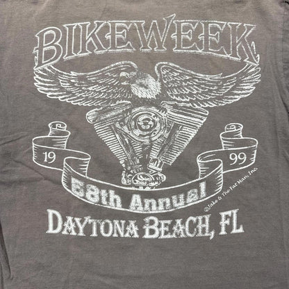 Daytona 1999 Bike Week Motorcyle Faded 90's T-Shirt  [COPY]