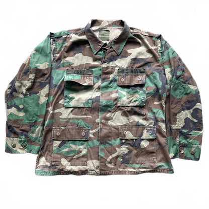 USA Navy Military Camouflage 1990’s Button Up Utility Jacket [COPY]