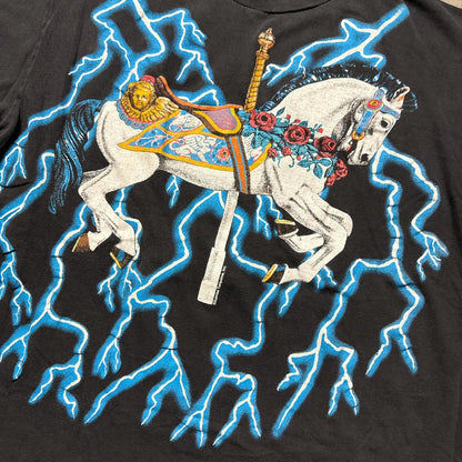 American Thunder Lighting Carousel Horse 90s Graphic T-Shirt [COPY]