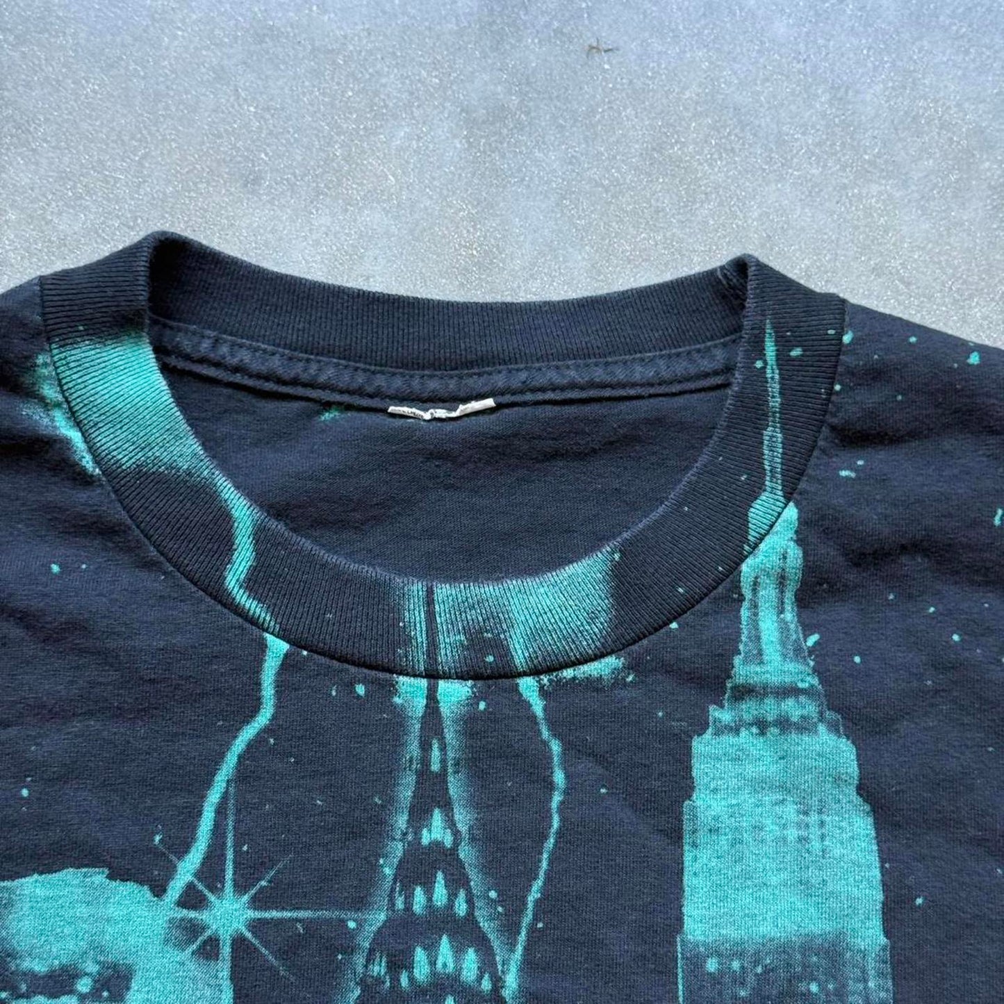 New York City Statue Of Liberty All-Over Print Faded T-shirt [COPY]
