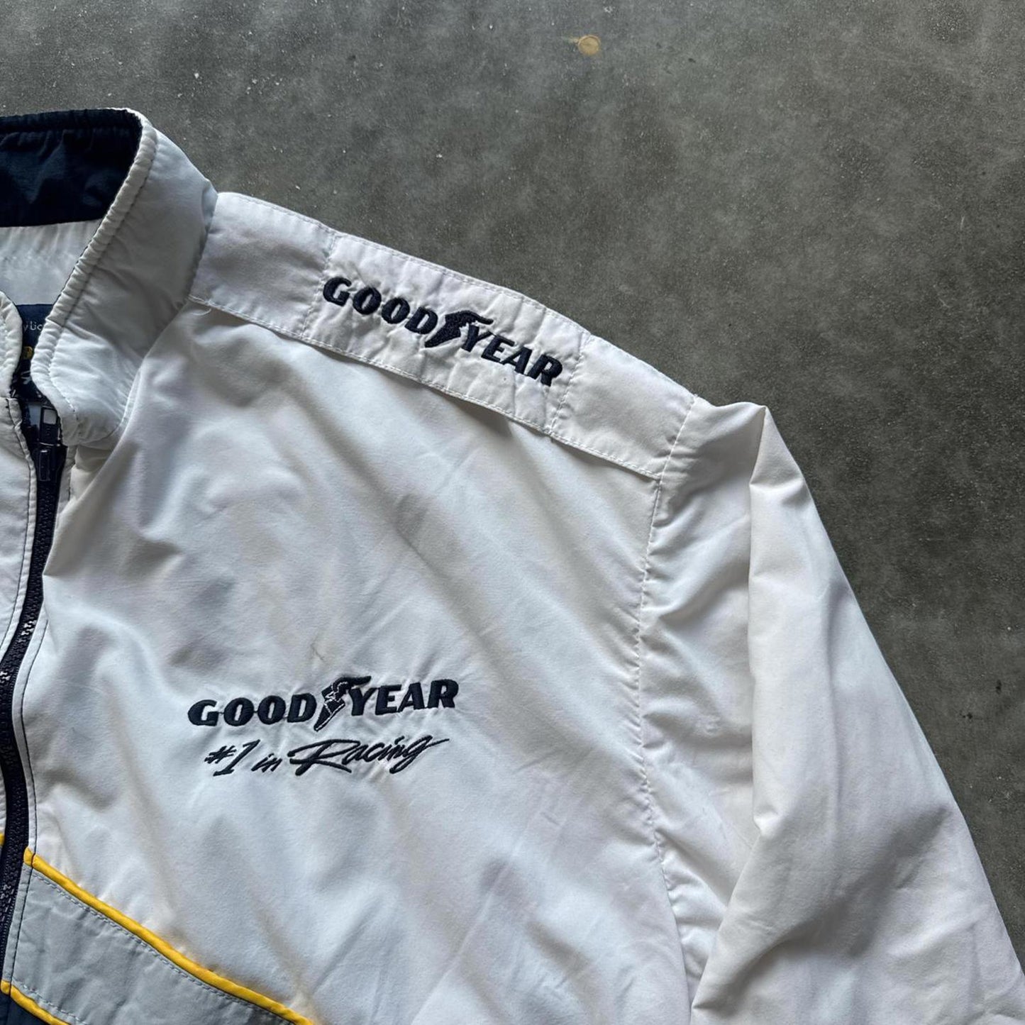 Good Year 90’s Two Tone Full Zip Up Windbreaker Jacket [COPY]