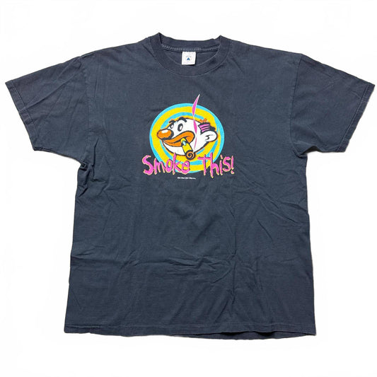 Smoke This Neon Colors Animated Blah Blah Faded 90's T-Shirt [COPY]